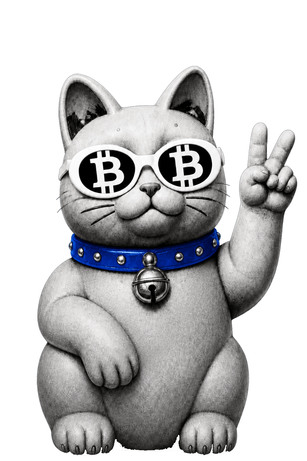 KittehCoin cat making a peace sign